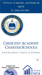 Mobile Screenshot of crescentacademycharterschool.com